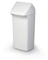 Durable DURABIN Plastic Waste Recycling Bin Rectangular 40 Litre with White Lid - 1809798010 DD
